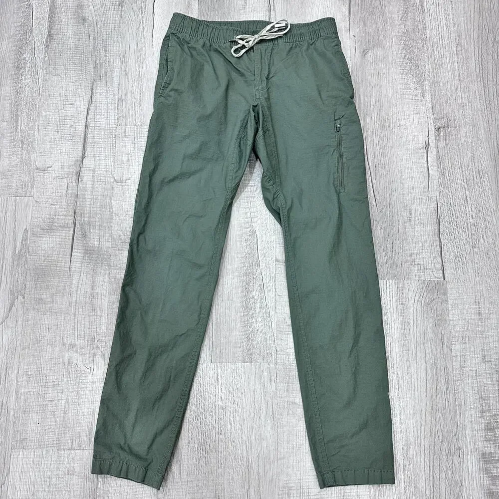 Vuori Womens Medium Ripstop Pants Green Organic Cotton Stretch - Picture 2 of 10